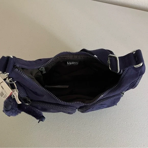 NWT - Kipling Rikka Small Crossbody Bag in Moonlight Blue - Picture 9 of 14